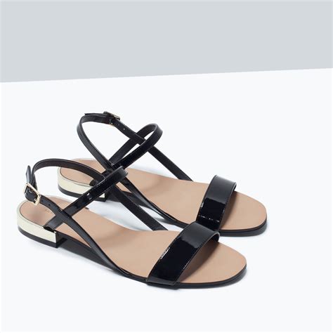 zara flat sandals.